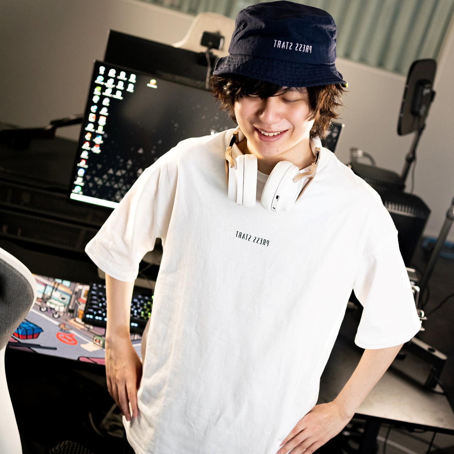 TЯATƧ ƧƧƎЯᑫ ビッグTシャツ(ホワイト)Model : Takaya Special