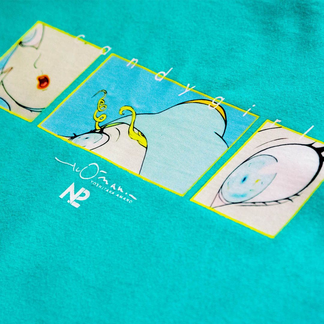 【N2 x Yoshitaka Amano】キャンディガール Tシャツ