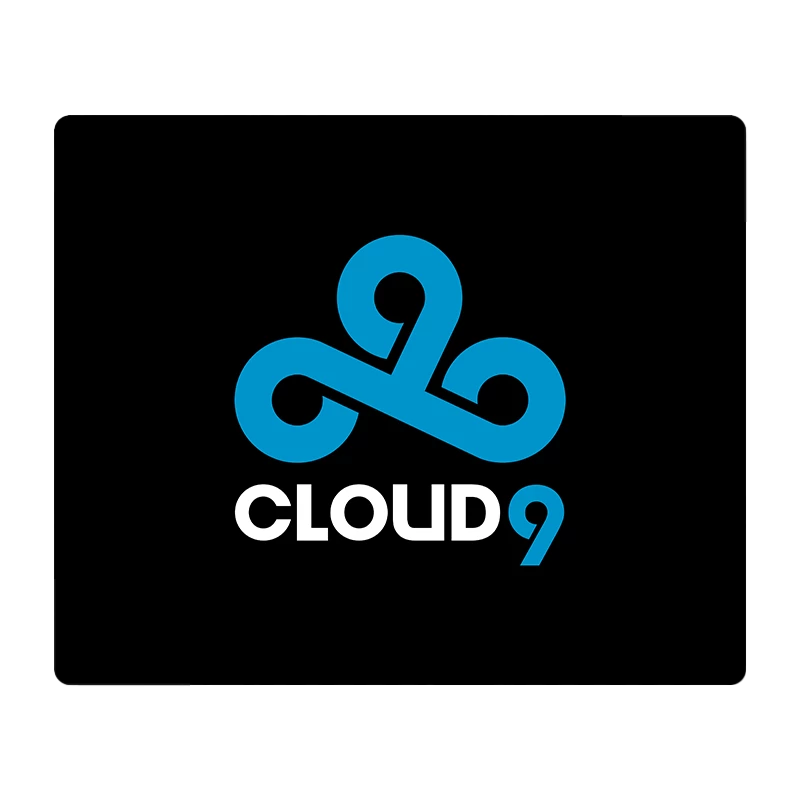 Cloud9 クラシック ロゴ ブラック ゲーミング マウスパッド
