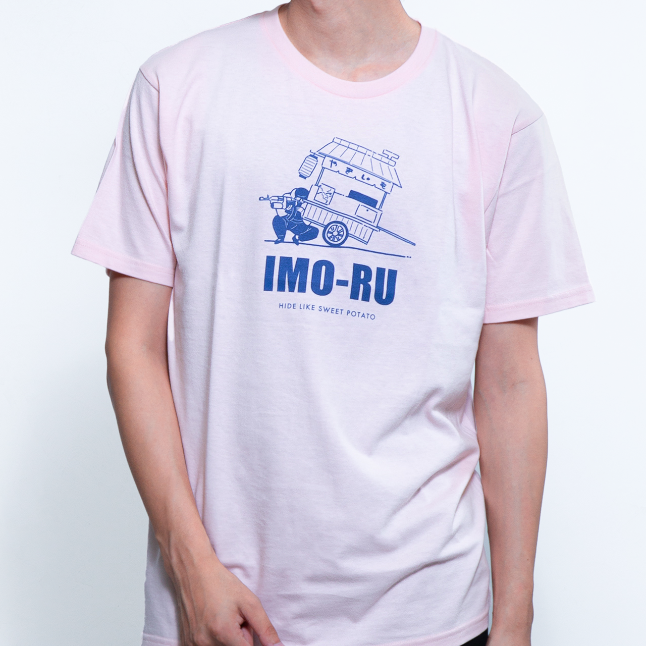 IMORU YAKI IMO T Shirts Light Pink
